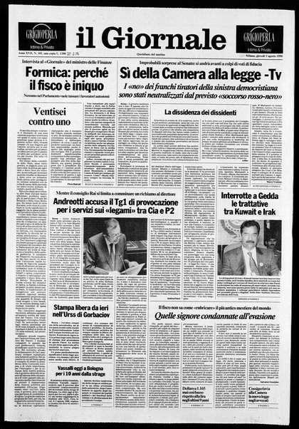 Il giornale : quotidiano del mattino